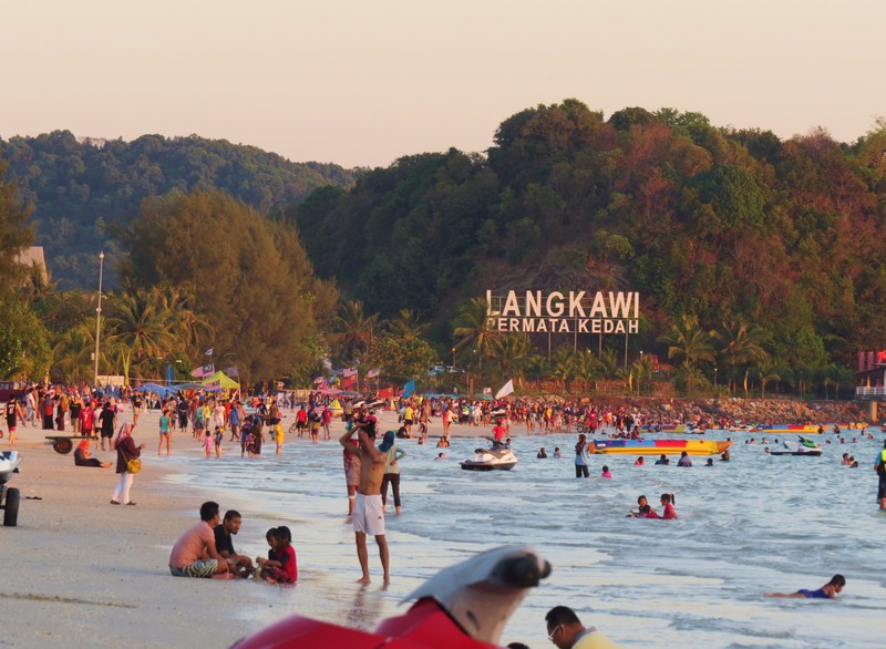 Busy Langkawi during the day