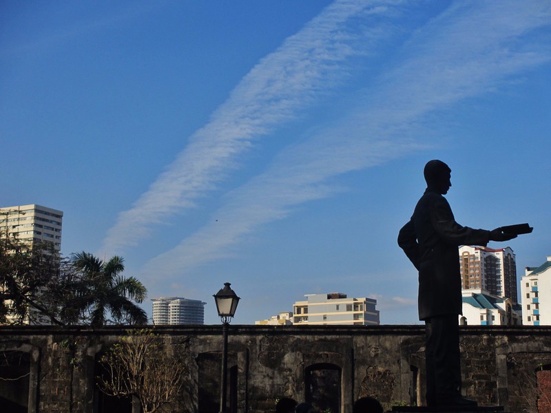 Rizal statue Inside Intramuros