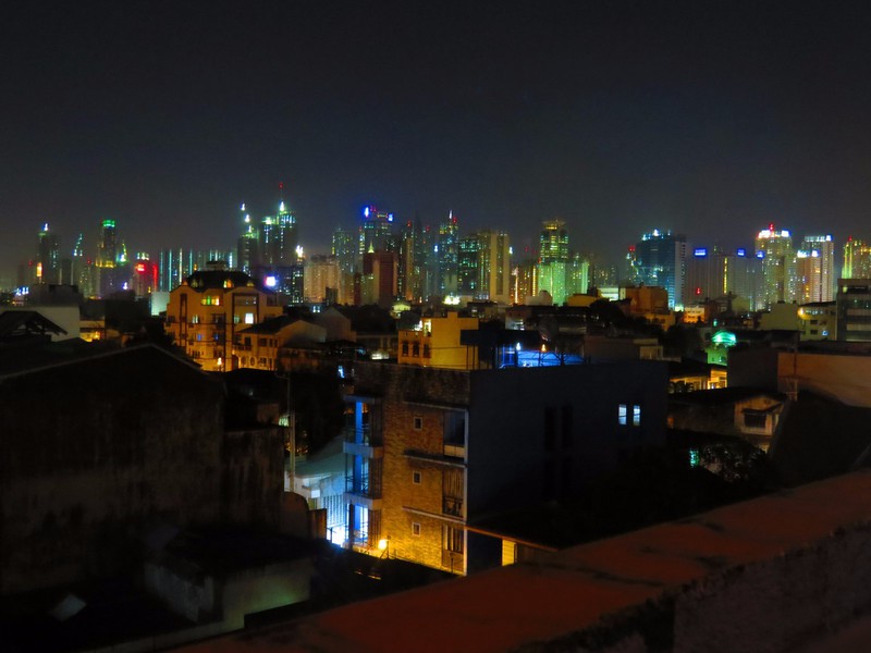 Manila skyline by night