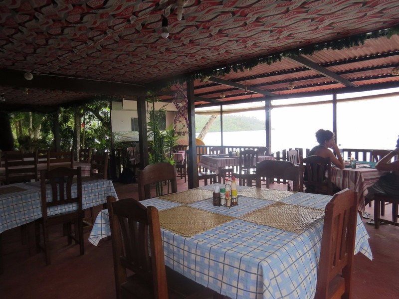 The restaurant at our accommodation