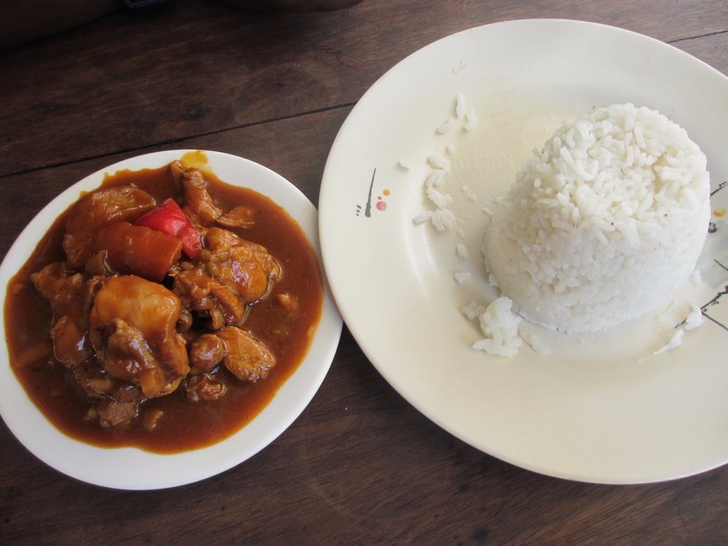 Chicken Adobo and rice