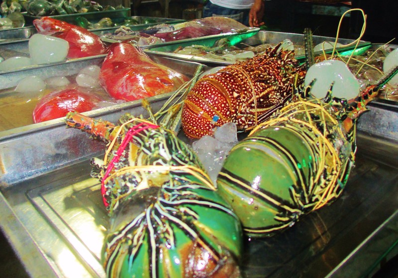 Sea food at Gili T nightmarket