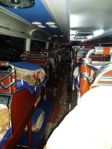 Our sleeper bus from Shenzhen to Yangshuo