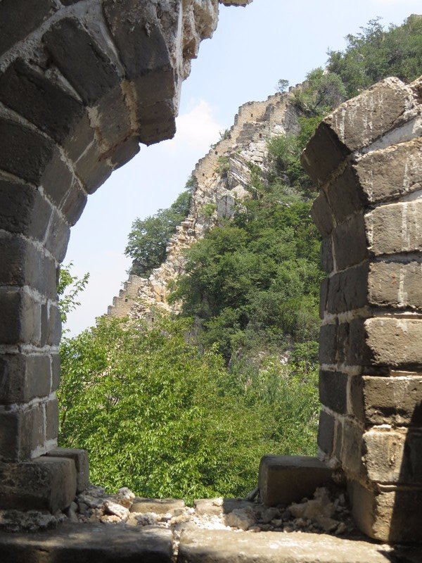 The unrestored parts of the Great Wall