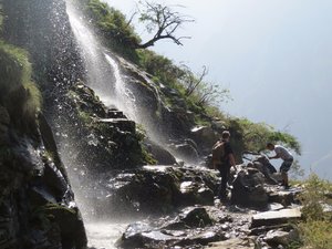 Waterfall providing fresh drinking water