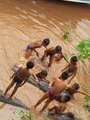 Children enjoying the river