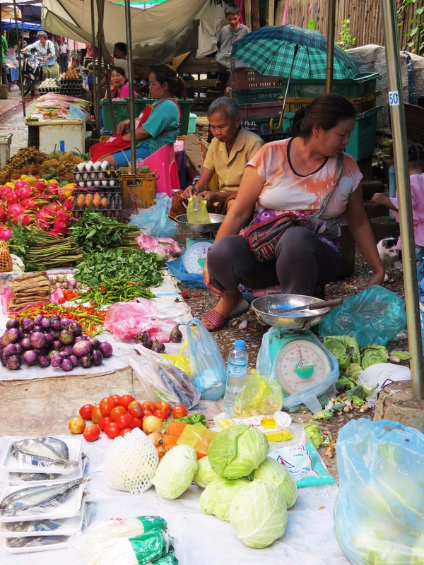 Luang Prabang food market