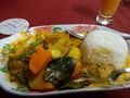 Veggie curry and rice