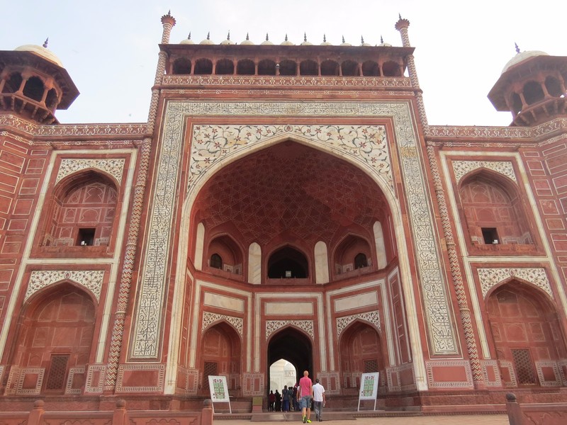 Grand entrance to the Taj