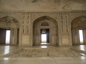 One of the palaces inside the Agra fort