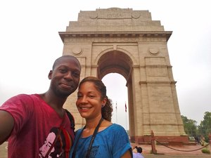 At the India gate