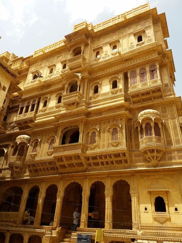 Intricately carved haveli