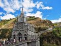 Santuario de las Lajas built between 1916 and 1949