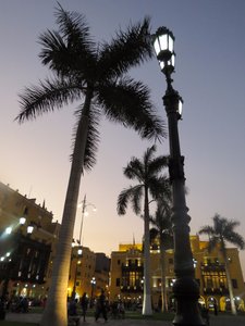 The plaza by night