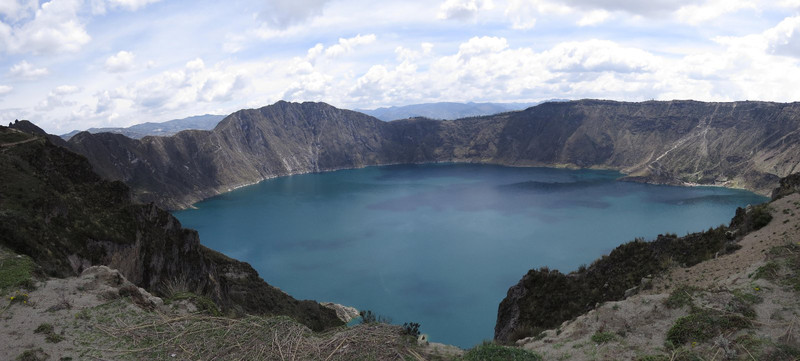 Lake Quilotoa in widescreen