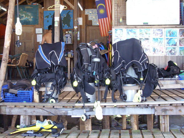 Diving Gear Ready and Waiting