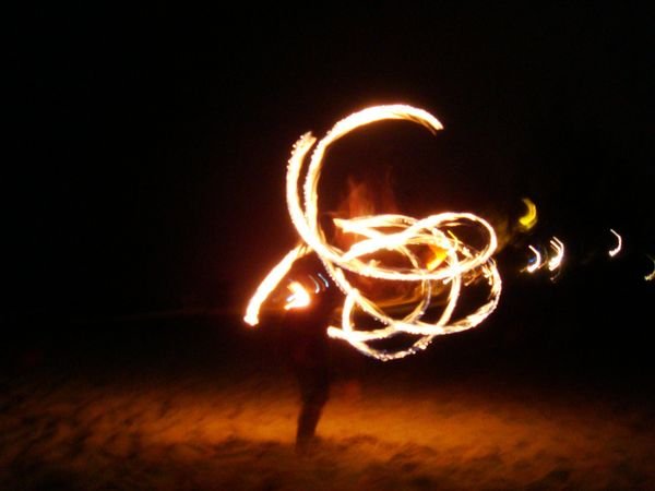 Dancing By Fire Light