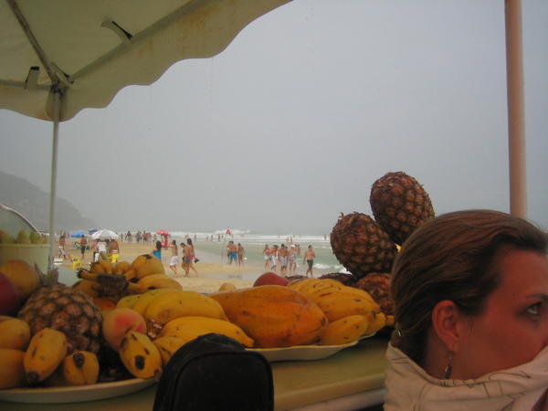 Praia Brava in the rain.....