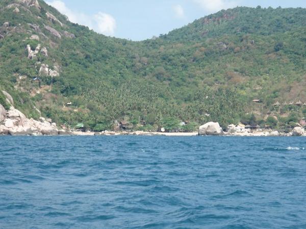 Ao Tanot Bay from the boat