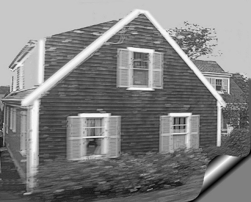 a distinctive Cape Cod style house