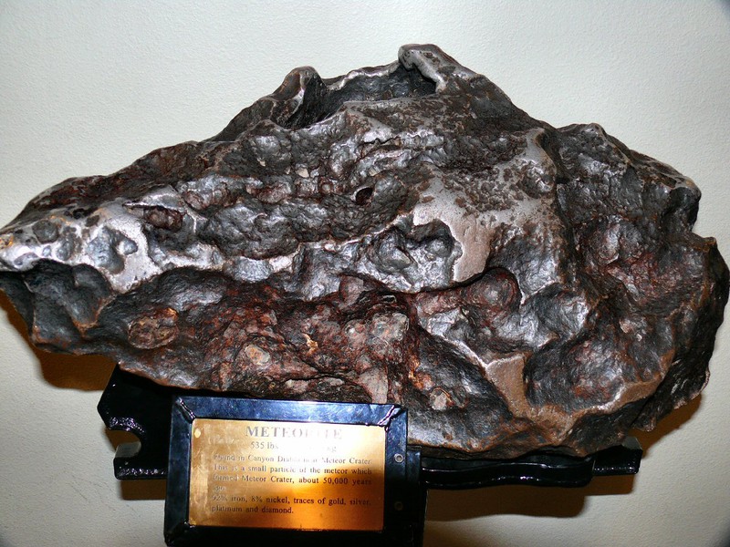 What an explosion this 535 lb meteorite must have caused !