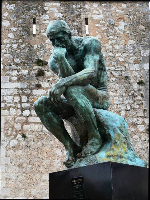 Rodin's ''thinker'' ... one of several the great sculptor made
