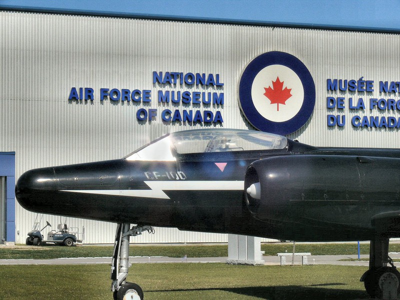 the Museum and a Cold War era Canadian designed and built CF-100 fighter-interceptor.