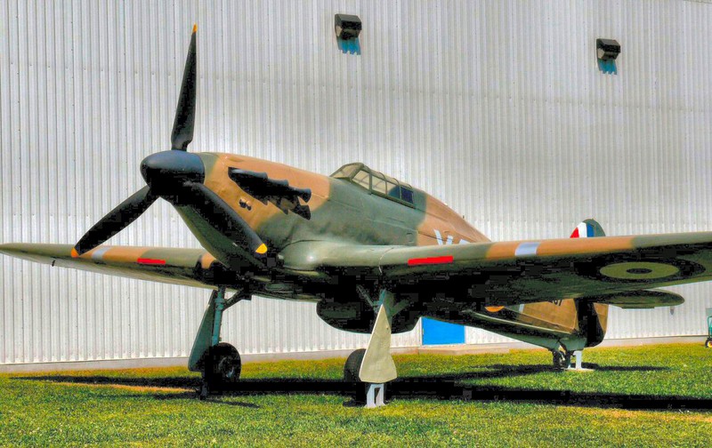 Hawker ''Hurricane'' the other great WWII fighter  Over 1,400 of them were built in Canada.