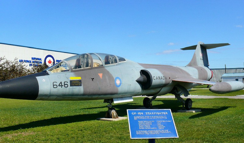The CF-104 ''Starfighter' ( top speed 1,450 mph) served in Europe during the Cold War