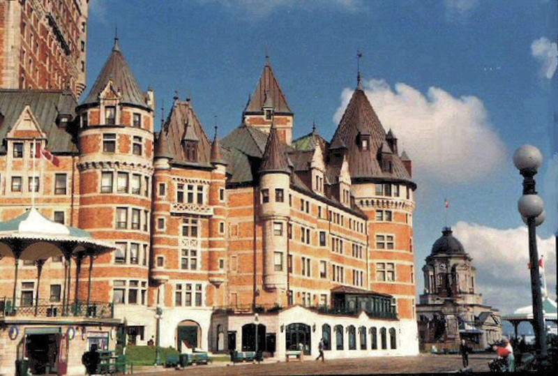 Dufferin Terrace and the world-famous Fairmont Chateau Frontenac, 18 floors, 618 rooms