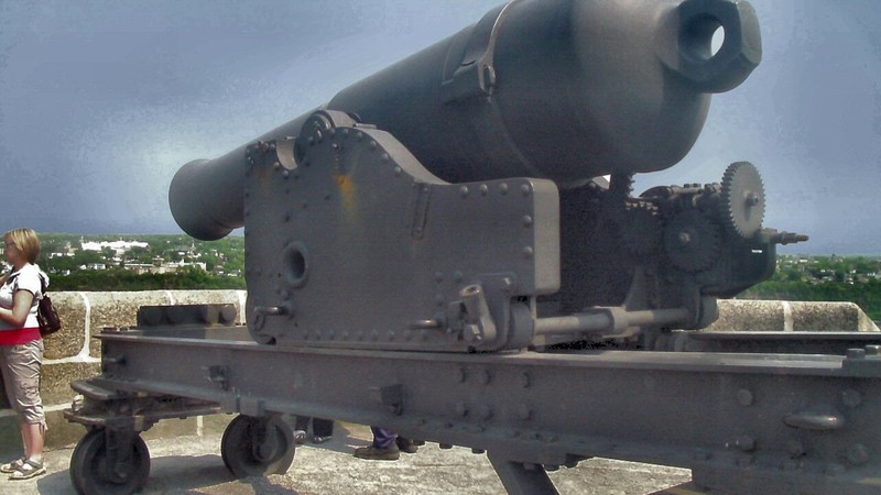 The biggest cannon could shoot more than 2 miles.