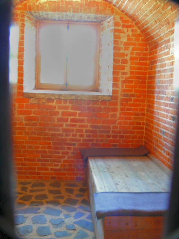 former military jail cell in the Redoubt