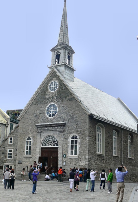 Notre Dame des Victoires is probably the most historically significant church in all Quebec.