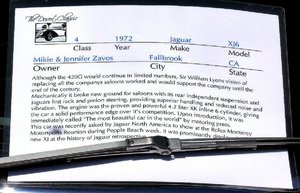 Jaguar XJ6 info sheet