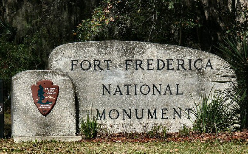 Fort Frederica National Monument commemorates colonial military history.
