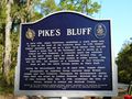Pike's Bluff lookout played a significant role in the War of Independence.