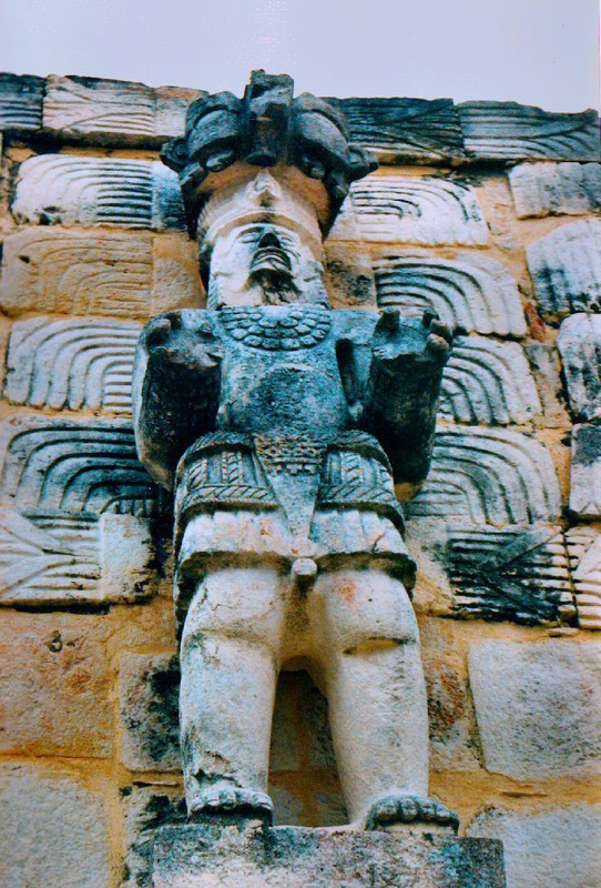 huge guardian god statue