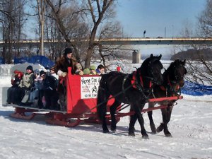 sleighride by the Ottawa River