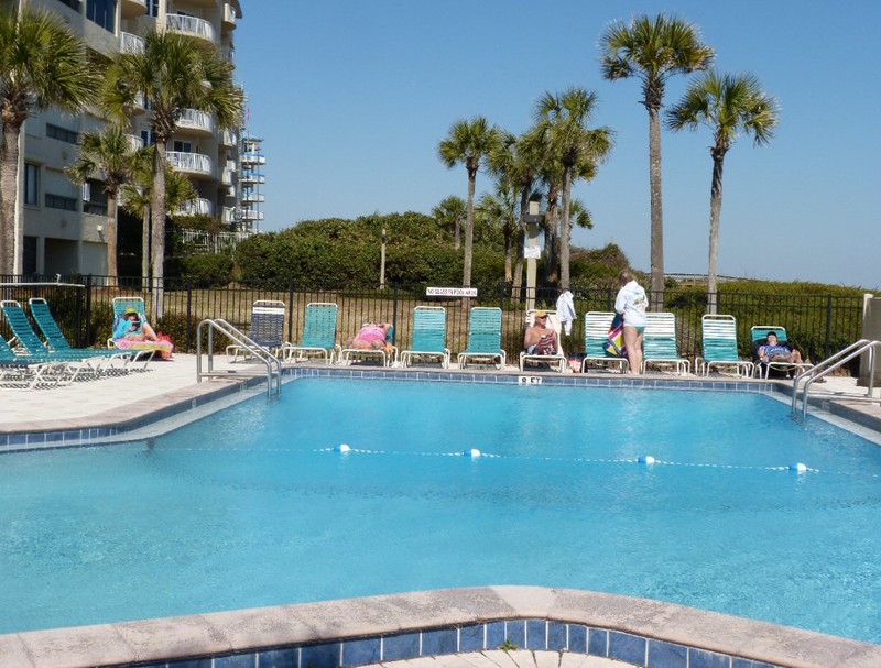 the pool at the Amelia Surf and Racquet Club, where we rented a condo