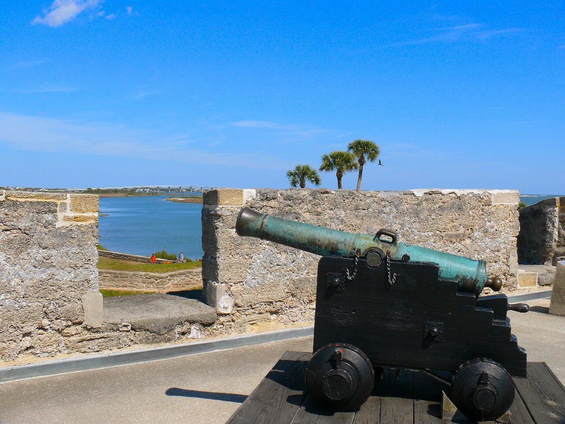 one of as many as 70 cannons that lined the ramparts on all sides