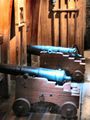 Seen from another angle, these cannons are genuine.