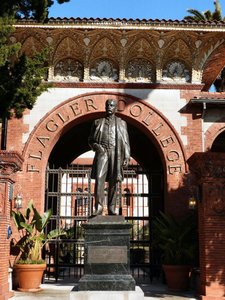 Henry Flagler at the entrance to his namesake College