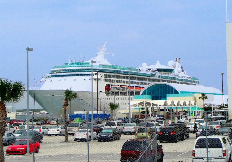 It's several miles north of Cape Canaveral, which is really the home port for Disney Cruises.