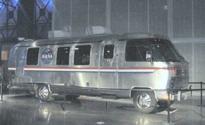 the iconic NASA bus