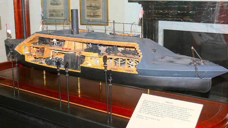 The ironclad ''Savannah'' (1863) was an early steam-powered ship whose hull was covered with iron plates as protection against shells.
