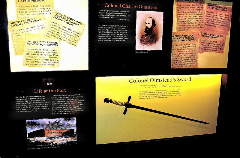 Colonel Olmstead's sword and other memorabilia