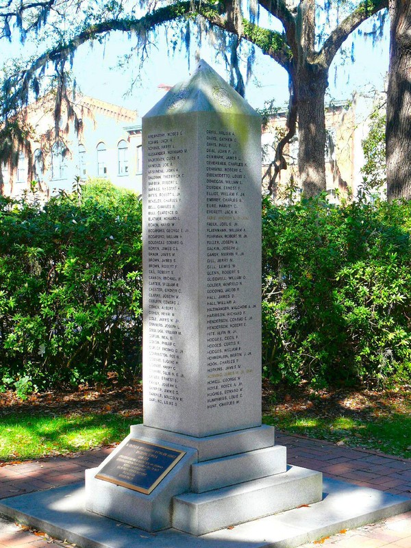 Savannah Marines memorial honours the local members who served during the Korean War, five of whom perished.