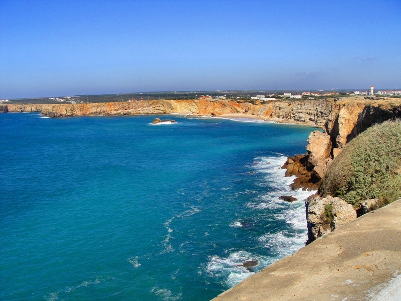 Across the bay 'the world ends' at the little town of Sagres