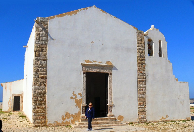 a front view of Nossa Senhora da Graca chapel
