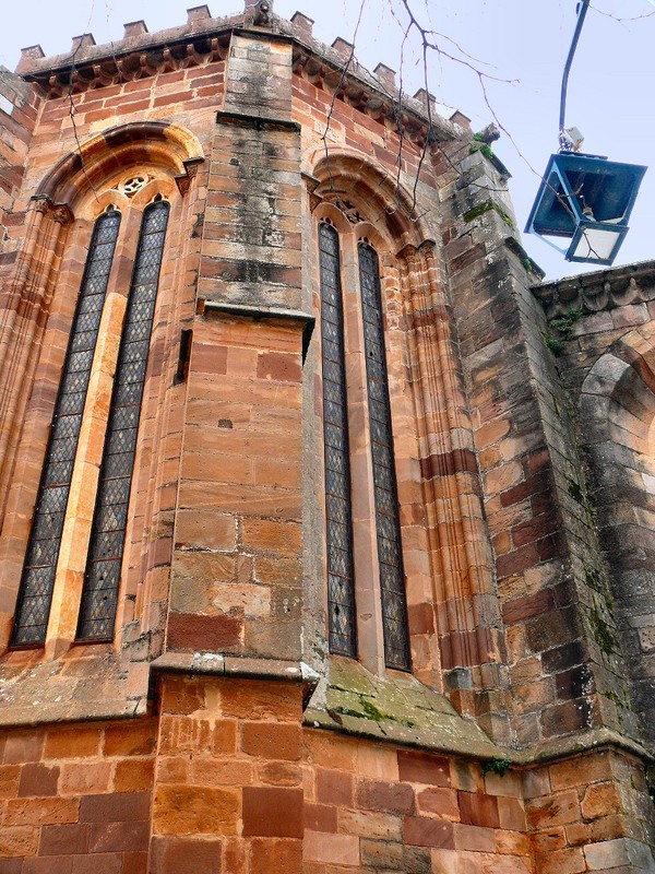 rear of cathedral showing need for repairs